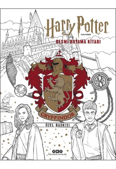 Harry Potter Filmlerinden Resmi Boyama Kitabı – Gryffindor Özel Baskısı