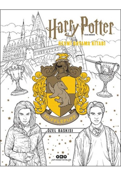 Harry Potter Filmlerinden Resmi Boyama Kitabı – Hufflepuff Özel Baskısı
