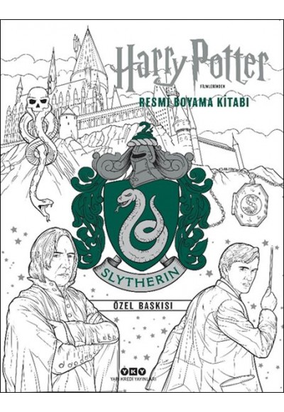 Harry Potter Filmlerinden Resmi Boyama Kitabı – Slytherin Özel Baskısı