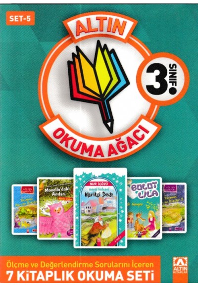 Altın Okuma Ağacı - 3. Sınıf Set 5 (Koyu Yeşil Kapak)