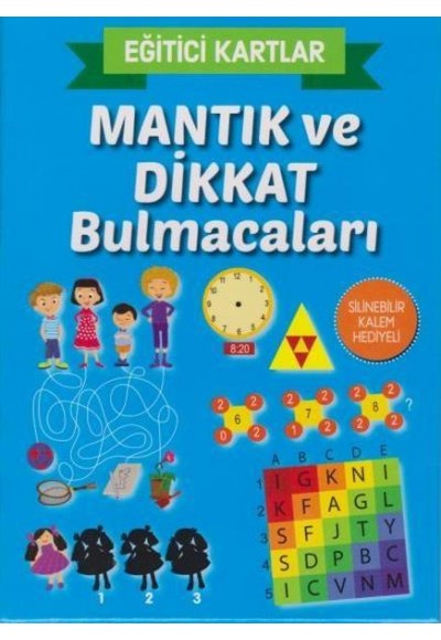 Eğitici Kartlar Mantık ve Dikkat Bulmacaları