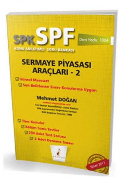 SPK-SPF Sermaye Piyasası Araçları 2 Konu Anlatımlı Soru Bankası