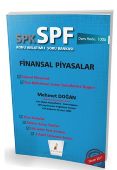 SPK-SPF Finansal Piyasalar Konu Anlatımlı Soru Bankası