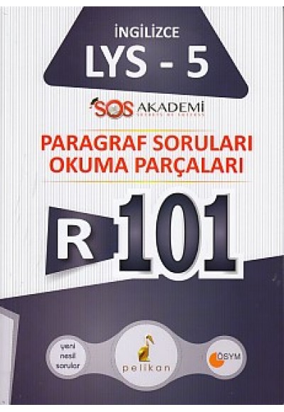 Pelikan R101 İngilizce LYS 5 Paragraf Soruları Okuma Parçaları