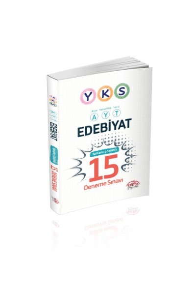 Editör YKS Edebiyat Tamamı Çözümlü 15 Deneme Sınavı