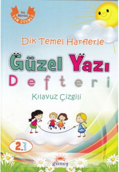 2.Sınıf Dik Temel Harflerle Güzel Yazı Defteri Kılavuz Çizgili