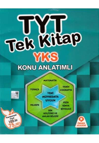 Örnek Akademi YKS TYT Tek Kitap Konu Anlatımlı (Yeni)