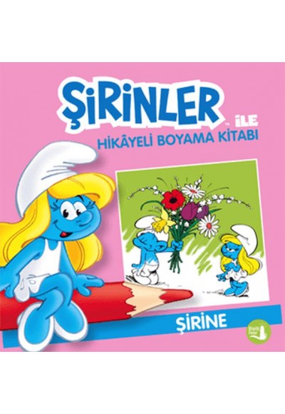 Şirinler İle Hikaye Boyama Kitabı - Şirine