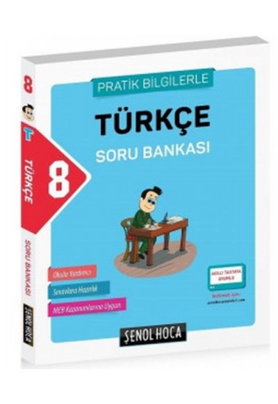 Şenol Hoca 8. Sınıf Türkçe Soru Bankası Pratik Bilgilerle (Yeni)