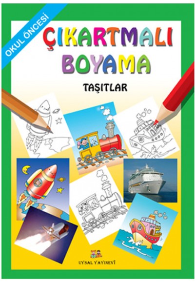 Çıkartmalı Boyama  Taşıtlar - Okul Öncesi