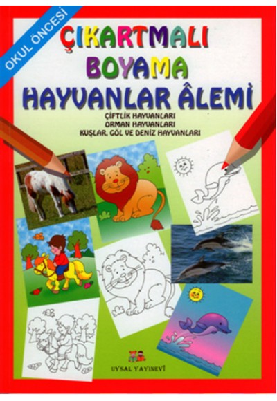 Çıkartmalı Boyama - Hayvanlar Alemi
