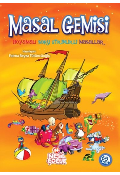 Masal Gemisi Boyamalı Soru Etkinlikli Masallar