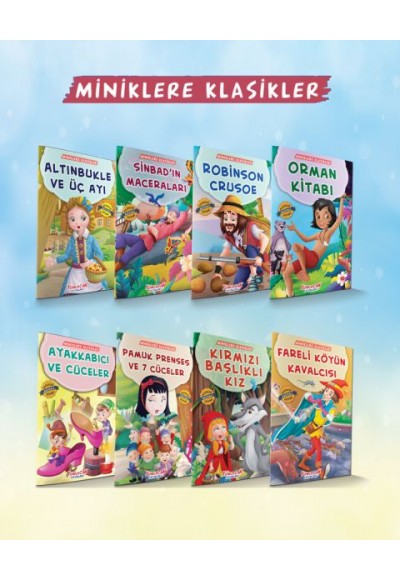 Miniklere Klasikler Seti (8 Kitap Takım)