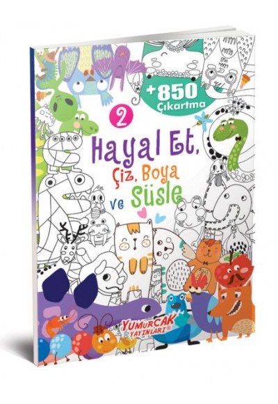 Hayal Et-Çiz-Boya-Süsle 850 Çıkartma -2