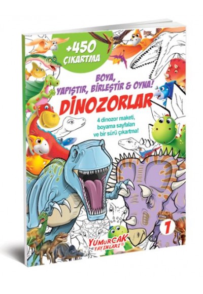 Dinozorlar 450 Çıkartma Kitabı - 1