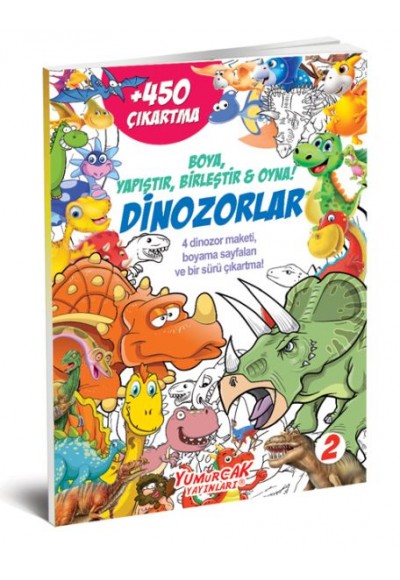 Dinozorlar 450 Çıkartma Kitabı - 2