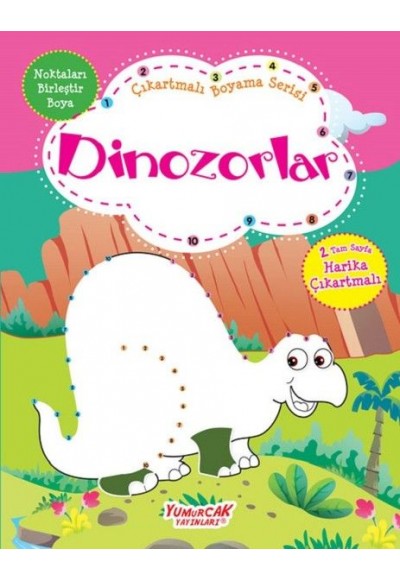 Dinozorlar-Çıkartmalı Boyama Serisi