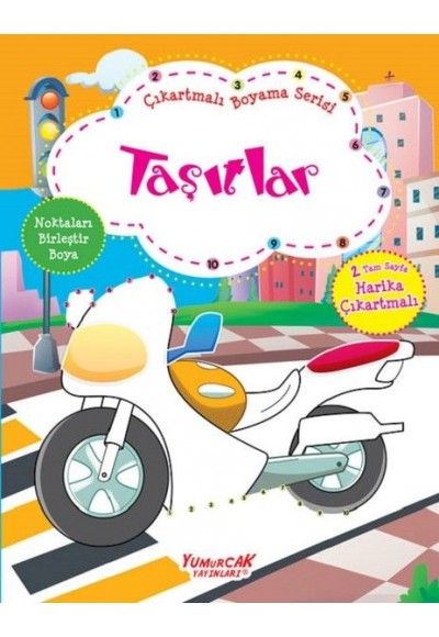 Taşıtlar-Çıkartmalı Boyama Serisi