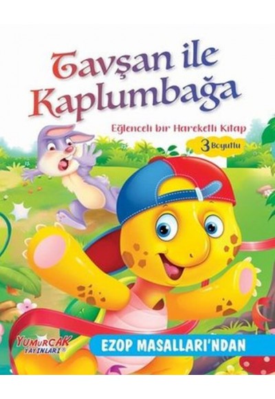 Tavşan İle Kaplumbağa - Eğlenceli Bir Hareketli Kitap 3 Boyutlu