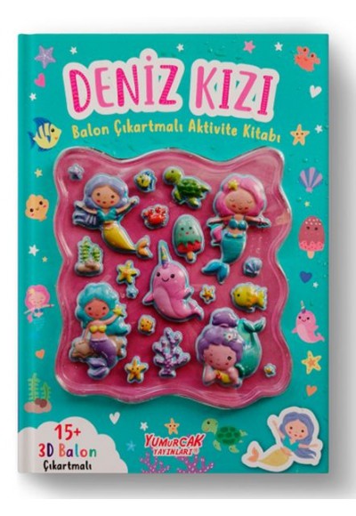 Deniz Kızı Balon Çıkartmalı Aktivite Kitabı