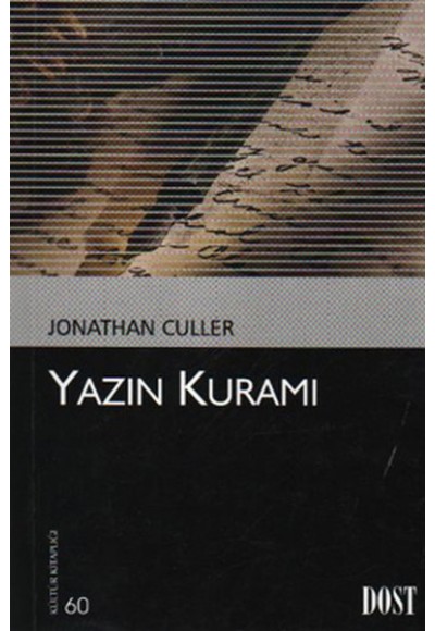 Yazın Kuramı (Kültür Kitaplığı 60)