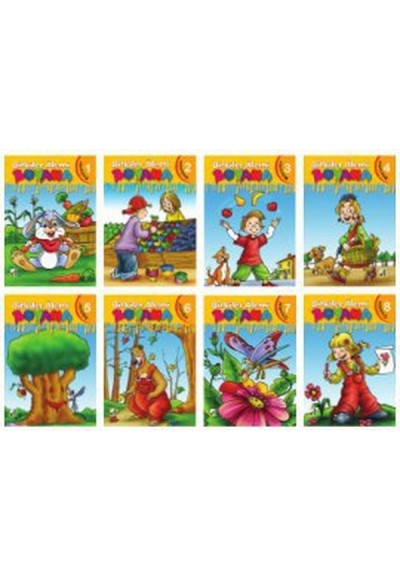 Bitkiler Alemi Boyama Serisi (8 Kitap Takım)