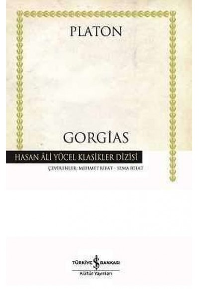 Gorgias - Hasan Ali Yücel Klasikleri (Ciltli)