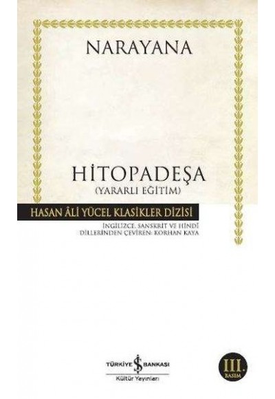 Hitopadeşa - Hasan Ali Yücel Klasikleri