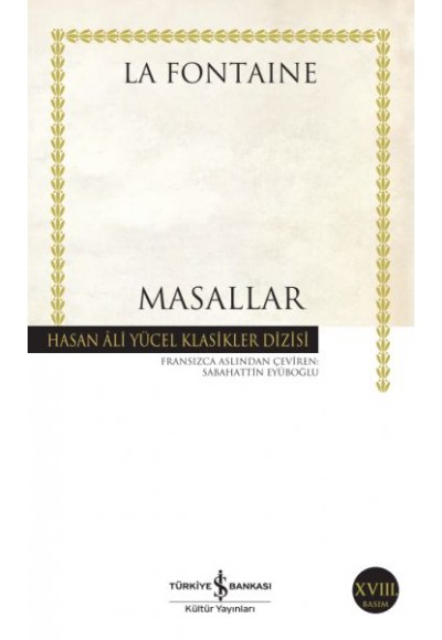 Masallar La Fontaine - Hasan Ali Yücel Klasikleri