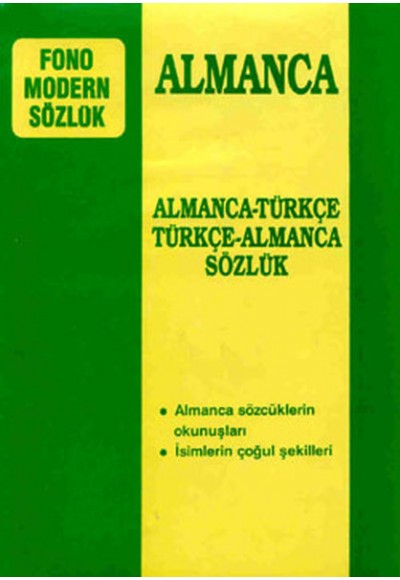 Almanca Türkçe Türkçe Almanca Modern Sözlük