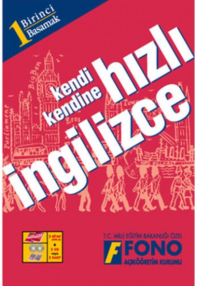 Kendi Kendine Hızlı İngilizce 1. Basamak (3 Kitap+3 CD)