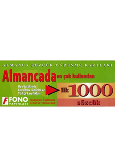 Almancada En Çok Kullanılan İlk 1000 Sözcük