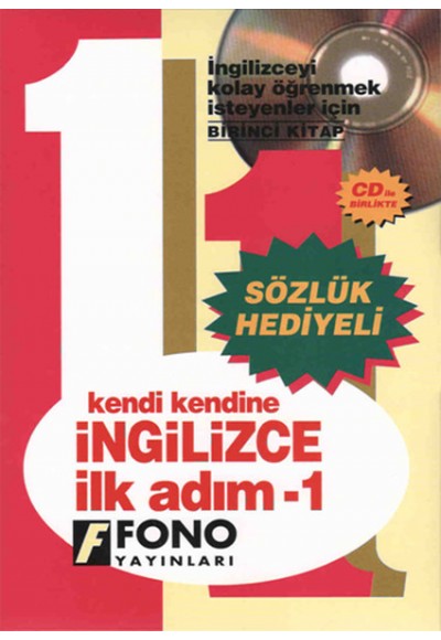 Kendi Kendine İngilizce İlk Adım 1. Kitap CDli (Sözlük Hediyeli)