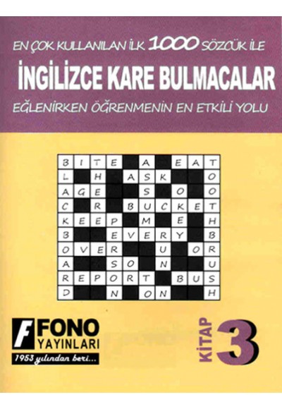 İngilizce Kare Bulmacalar 3