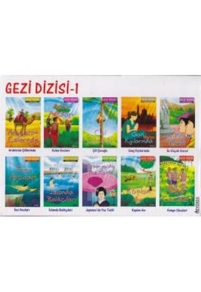 Gezi Dizisi 1 (10 Kitap Takım) Test İlaveli