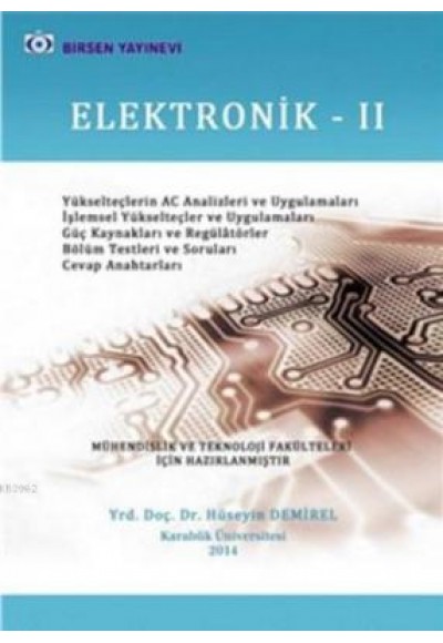 Elektronik -2 (Mühendislik ve Teknoloji Fakülteleri İçin)