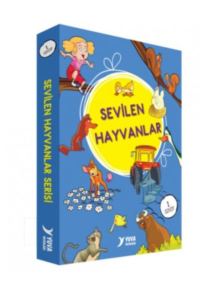 Sevilen Hayvanlar Serisi 1. Sınıf Düz Yazılı 10 Kitap