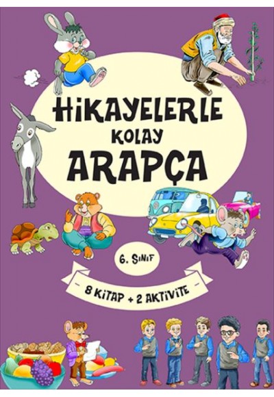 6. Sınıf Hikayelerle Kolay Arapça (8 Kitap + 2 Aktivite)