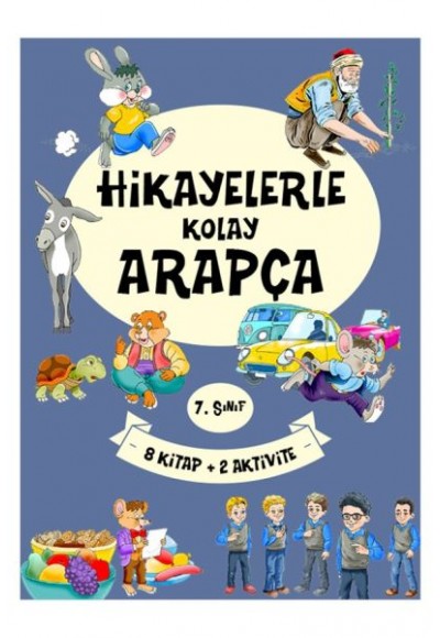 7. Sınıf Hikayelerle Kolay Arapça (8 Kitap + 2 Aktivite)