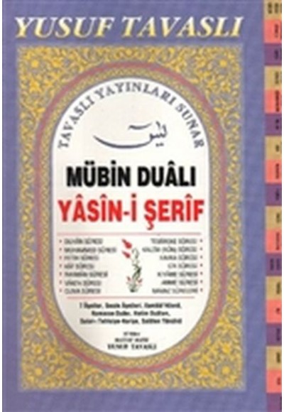 Mübin Dualı Yasin-i Şerif - Fihristli Dergi Boy(D07)