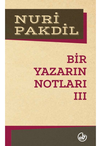 Bir Yazarın Notları 3