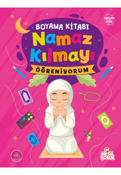 Namaz Kılmayı Öğreniyorum Kız - Boyama