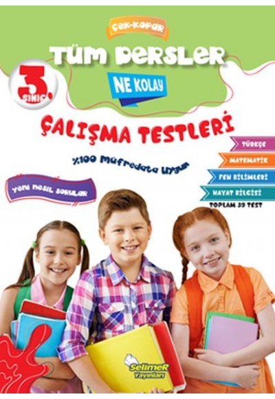 3. Sınıf Tüm Dersler Çek-Kopar Ne Kolay Çalışma Testleri