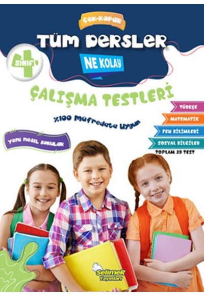 4. Sınıf Tüm Dersler Çek-Kopar Ne Kolay Çalışma Testleri