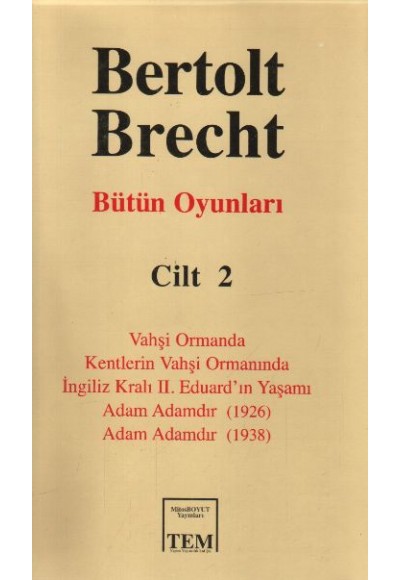Bütün Oyunları Cilt 2: Bertolt Brecht