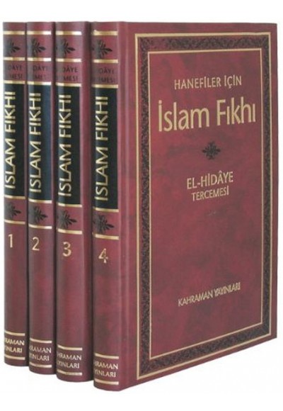 İslam Fıkhı / El-Hidaye Tercemesi (4 Cilt Şamua Kağıt)