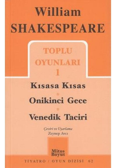 Toplu Oyunlar 1 / Kısasa Kısas/ Onikinci Gece/ Venedik Taciri