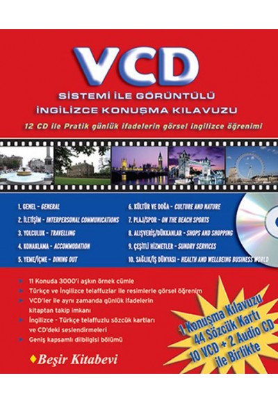 VCD Sistemi ile Görüntülü İngilizce Konuşma Kılavuzu (12 CD ile)