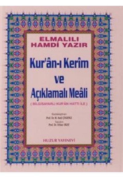 Kuranı Kerim ve Açıklamalı Meali Bilgisayar Hatlı Cami Boy