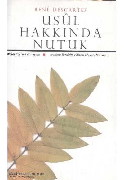Usul Hakkında Nutuk Metot Üzerine Konuşma